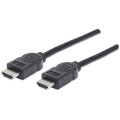 Cablu HDMI-A 19p Tata - HDMI-A 19p Tata, 1.8m, 306119-CG, Negru, Manhattan