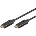 Cablu HDMI High Speed, cu Ethernet, 360°, 5m, Goobay
