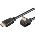 Cablu HDMI High Speed cu Ethernet 90°, 2m, 4K 30Hz, Goobay