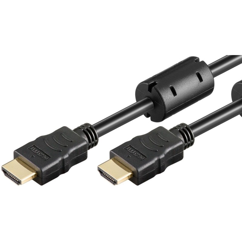 Cablu HDMI Tata - HDMI Tata, cu Ethernet, Contacte Aurite, 10m, Goobay