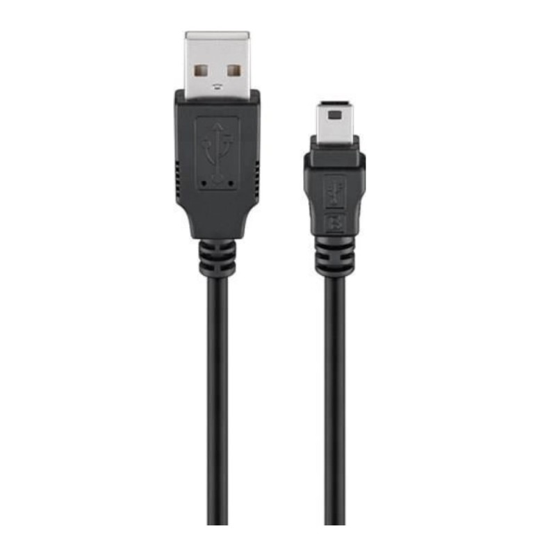 Cablu USB 2.0 A-HS Tata, Mini USB-B-HS Tata 5p, 1.8 m, Goobay