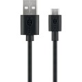 Cablu USB 2.0 A Tata - Micro USB-B Tata, 1m, Goobay
