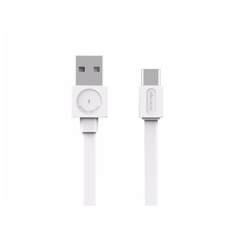 Cablu USB 2.0 A Tata / USB-C Tata, 1.5m, Alb, Allocacoc