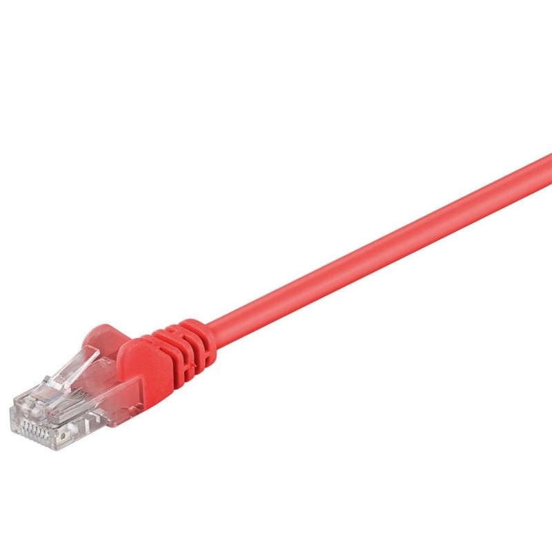 Cablu UTP Goobay, Cat 5e, Patch Cord, 0.5m, Rosu