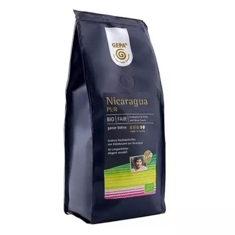Cafea Bio Boabe Nicaragua Pur, 250 g, Gepa