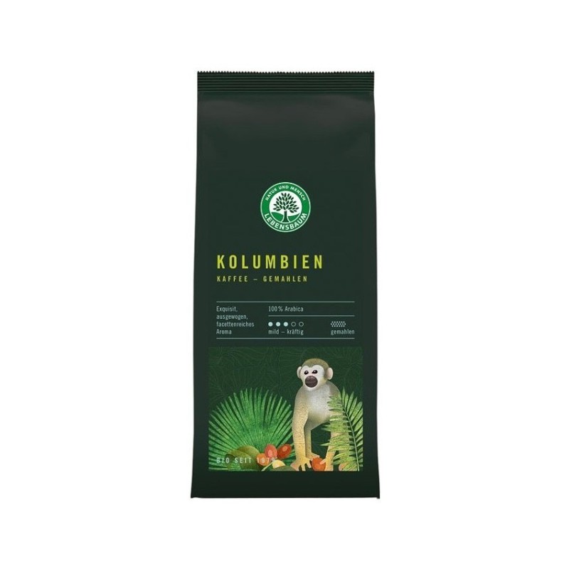 Cafea BIO Macinata Columbiana, 100 % Arabica, 250 g, Lebensbaum