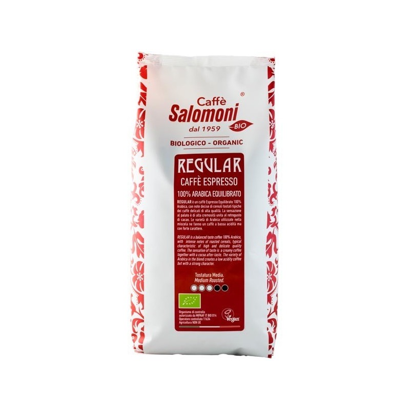 Cafea Boabe Bio Espresso 100% Arabica Gourmet - regular - 1 kg Salomoni