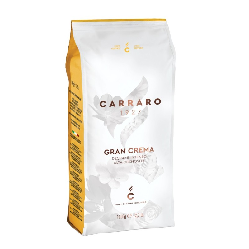 Cafea Boabe Gran Crema, Carraro, 1000 g