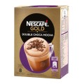 Cafea Cappuccino, Nescafe Gold Double Choca Mocha, 8 Plicuri x 18.5 g