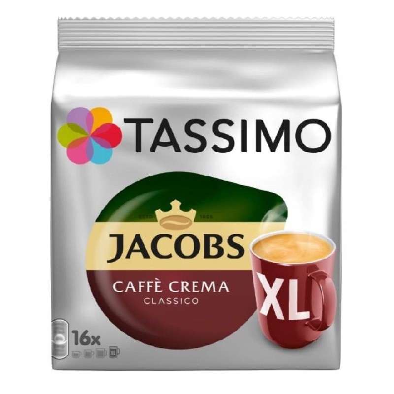 Cafea Capsule Jacobs Tassimo Caffe Crema Classico XL 16 Capsule x 8.3 g