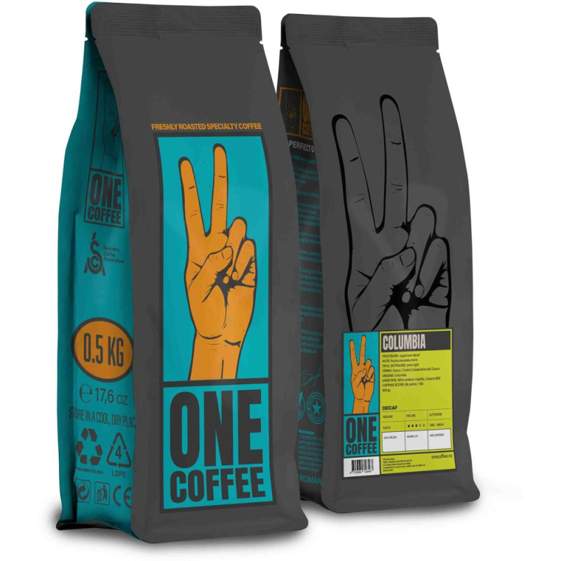 Cafea fara Cofeina Columbia Boabe, de Specialitate, One Coffee, 1 kg