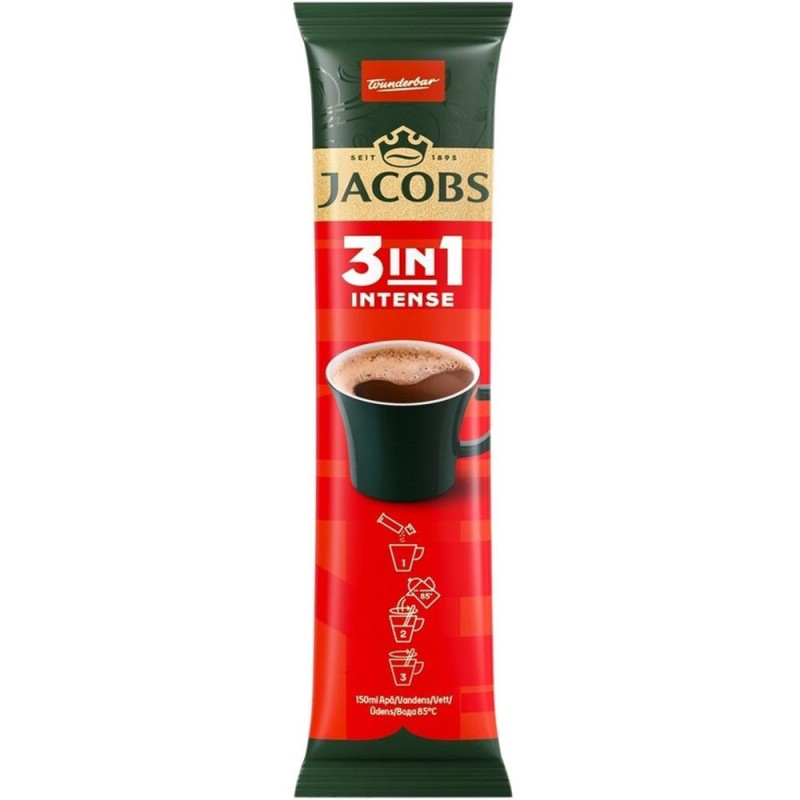 Cafea Instant Jacobs 3 in 1 Intense, 11.1 g