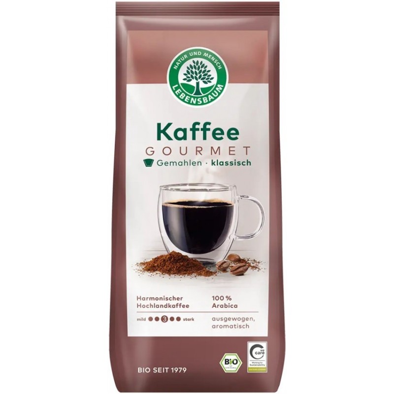 Cafea Macinata BIO, Gourmet Clasic 100 % Arabica, Lebensbaum, 500 g