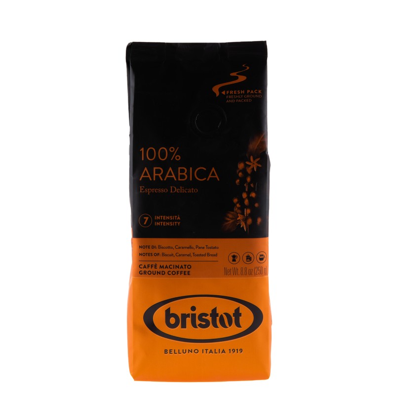 Cafea Macinata Bristot 100% Arabica, 250 g