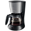 Cafetiera  1000 W, 1.2 l, 2-15 cesti, Sistem Anti-Picurare, Sistem Aroma Twister, Negru/Inox, Philips Daily Collection