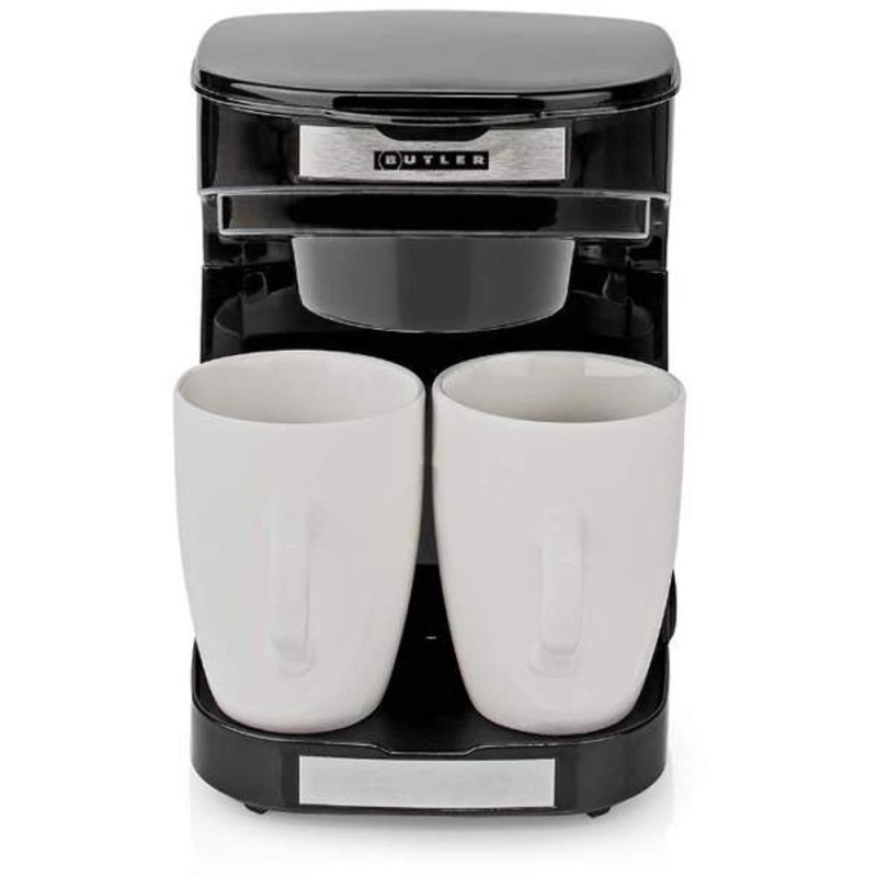 Cafetiera, 2 Portii, 0.25 l, 450 W, Negru, Butler