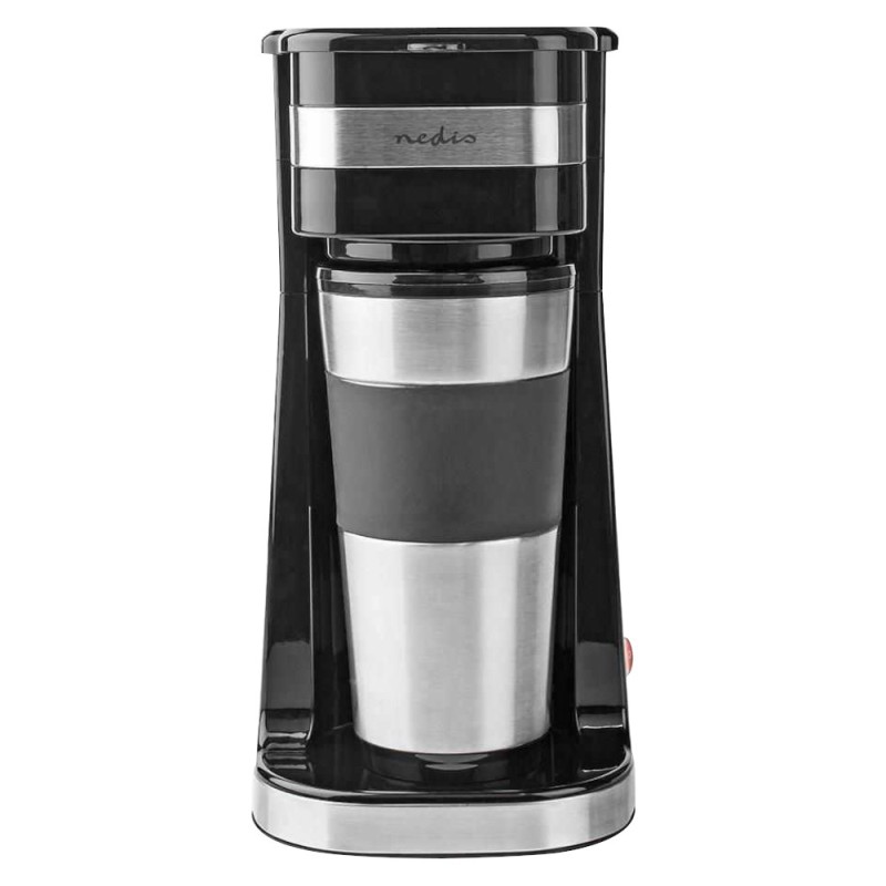 Cafetiera cu Termos, 0.42 l, Negru/Argintiu, Nedis