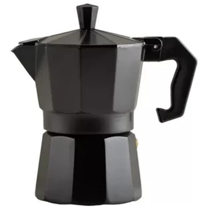 Cafetiera Neagra Tip Moka, 6 Persoane, Perfect Home