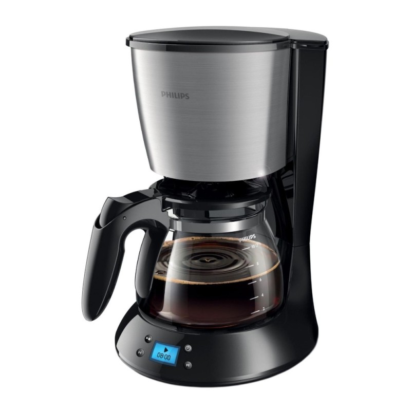 Cafetiera Philips HD7459/20, 1000 W, 1.2 l, Anti-Picurare, Cronometru Presetabil, Oprire Automata, Negru