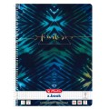 Caiet A4 80 File, cu Spira, Matematica, Motiv New Batik Fearless