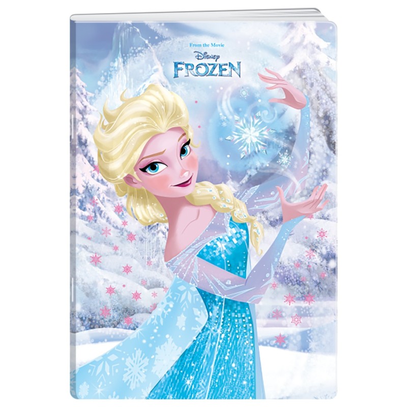 Caiet A4 Dictando, 40 File, 80 g, Coperta Frozen Glitter, Varianta 1