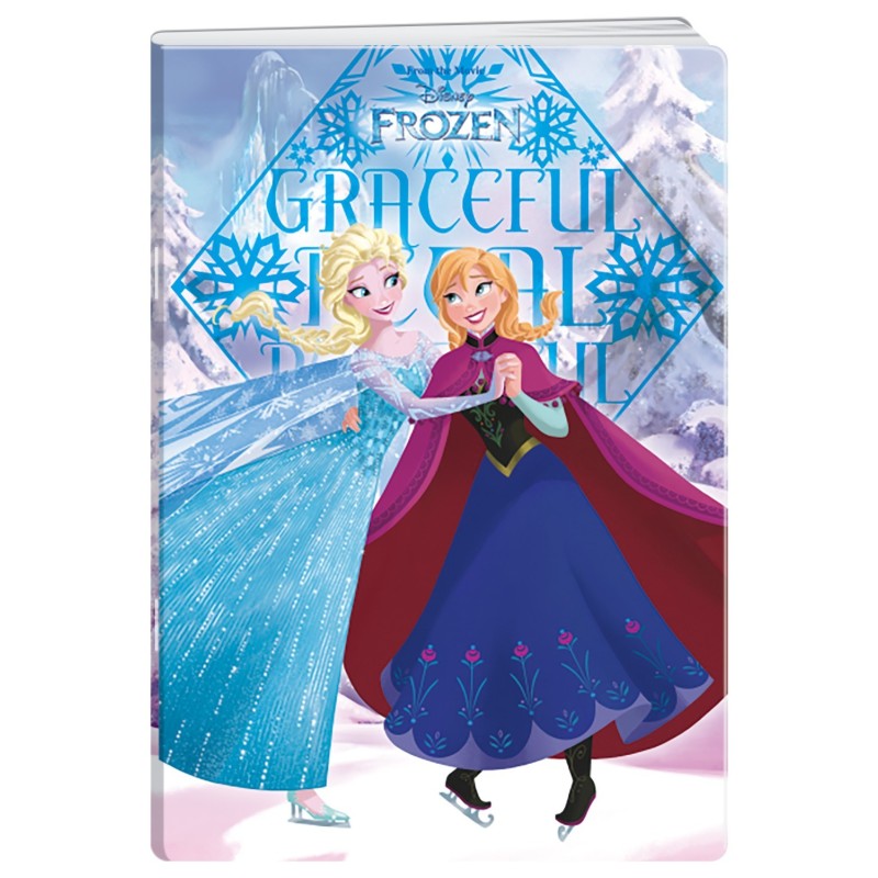 Caiet A4 Dictando, 40 File, 80 g, Coperta Frozen Glitter, Varianta 3