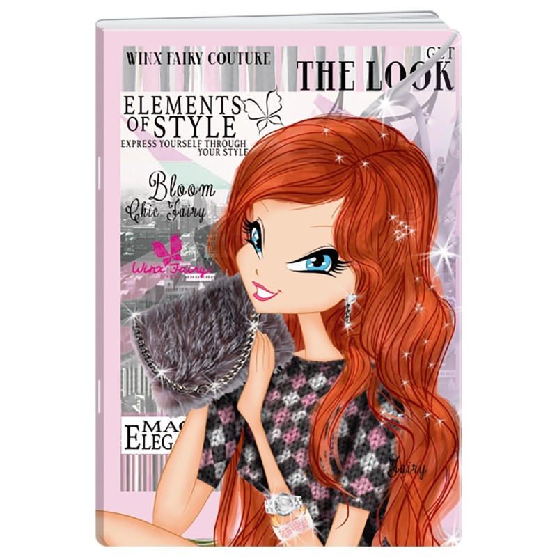 Caiet A4 Dictando, 40 File, 80 g, Coperta Winx Fairy Glitter, Varianta 3