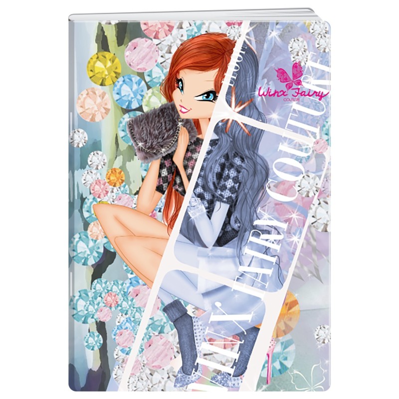 Caiet A4 Dictando, 40 File, 80 g, Coperta Winx Fairy Glitter, Varianta 4