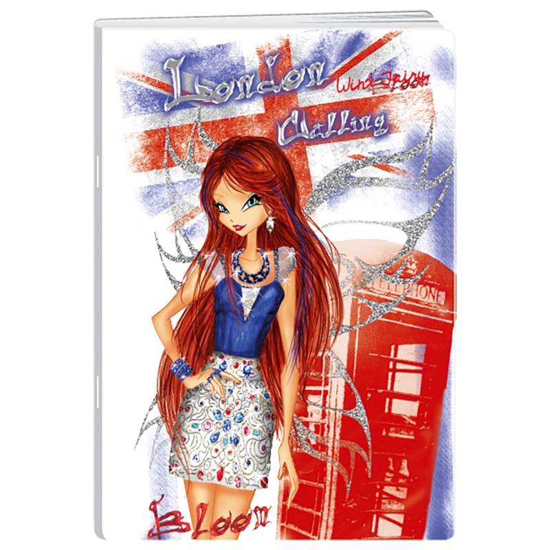 Caiet A4 Dictando, 40 File, 80 g, Coperta Winx Glitter, Varianta 4