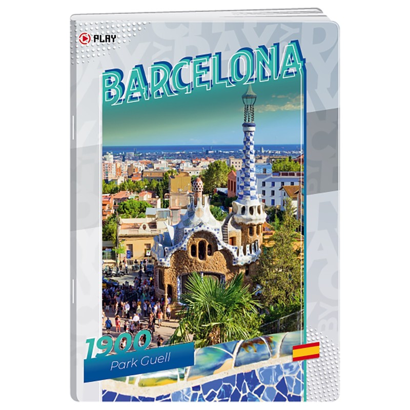 Caiet A4 Dictando, 60 File, 70 g, Coperta Barcelona, Varianta 2