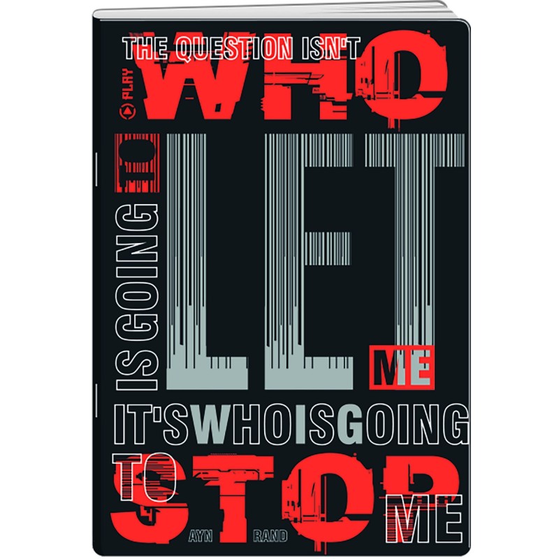 Caiet A4 Dictando, 80 File, 70 g, Coperta Citate, Varianta 4