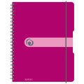 Caiet A4 EOTG cu Spira, 80 File, Matematica, Fucsia, Pelikan