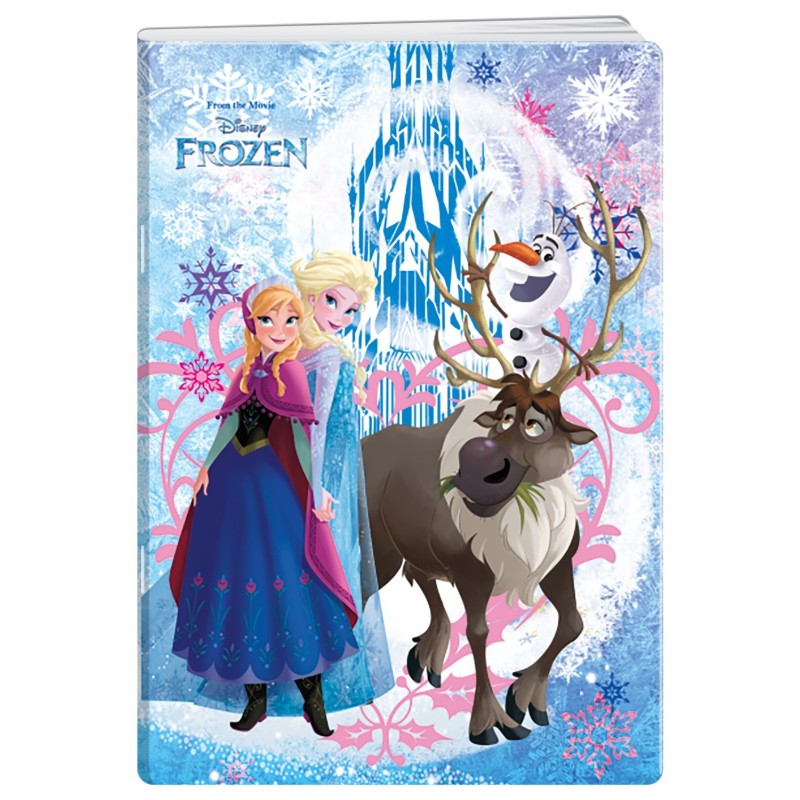 Caiet A4 Matematica, 40 File, 80 g, Coperta Frozen Glitter, Varianta 2