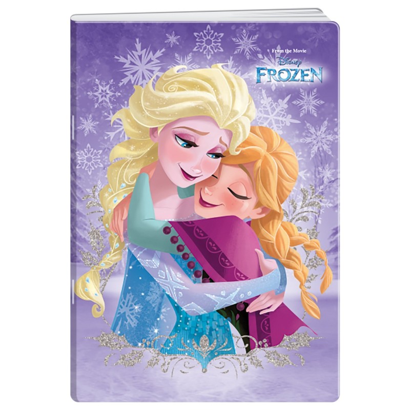 Caiet A4 Matematica, 40 File, 80 g, Coperta Frozen Glitter, Varianta 4