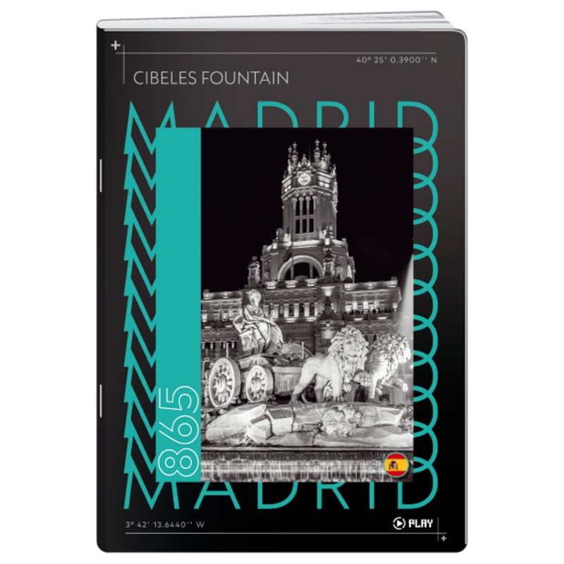 Caiet A4 Matematica, 42 File, 80 g, Coperta Madrid, Varianta 5