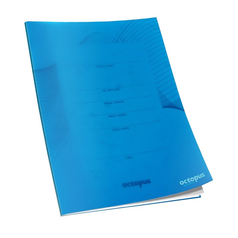 Caiet A4 Matematica, 42 File, 80 g, Coperta Octopus, Albastru