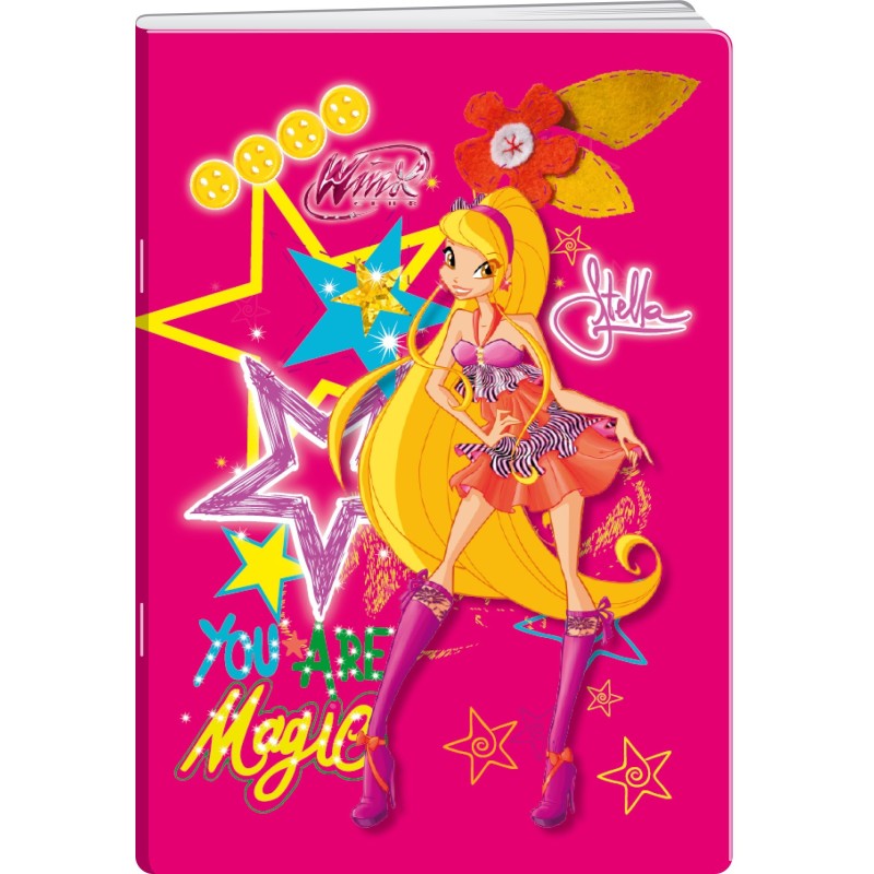 Caiet A4 Matematica, 48 File, 70 g, Coperta Winx, Varianta 3