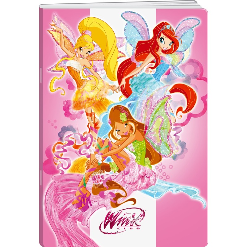 Caiet A4 Matematica, 48 File, 70 g, Coperta Winx, Varianta 8