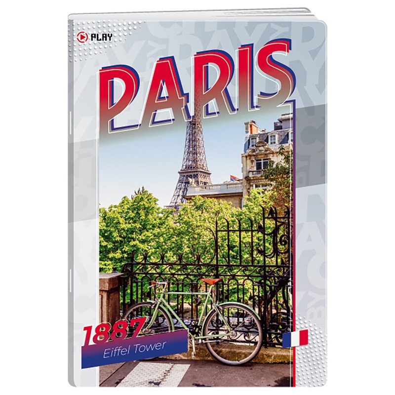 Caiet A4 Matematica, 60 File, 70 g, Coperta Paris, Varianta 4