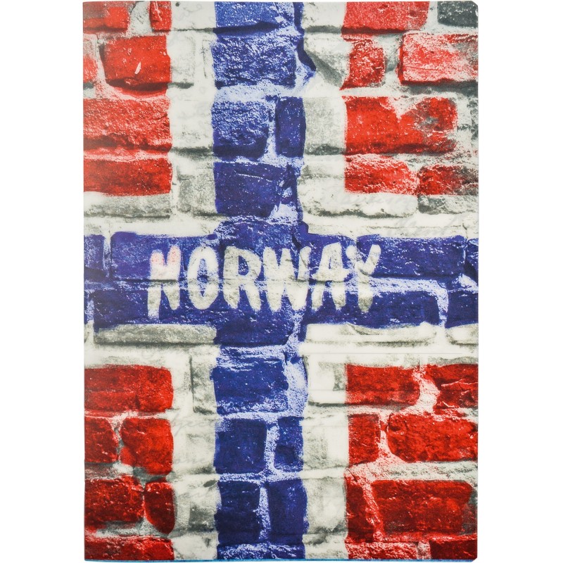 Caiet A4 Matematica, Spira Metalica, 70 File, 70 g, Coperta Drapel Norvegia, Varianta 4