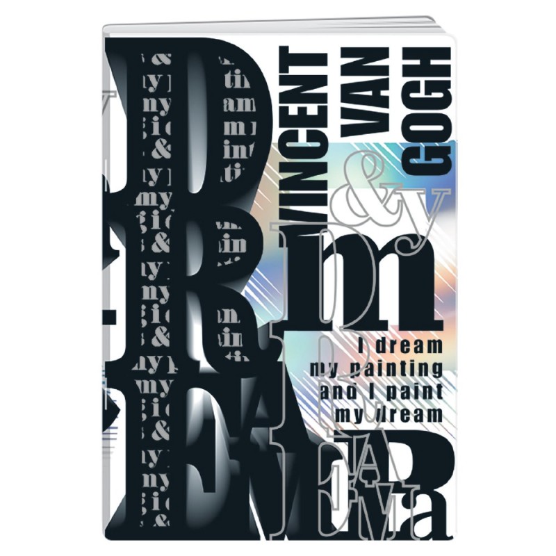 Caiet A4 Velin, 96 File, 70 g, Coperta Citate, Varianta 3