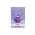 Caiet A5, 48 File, 70 g / mp, Hartie FSC MIX, Matematica, Colturi Rotunjite, Motiv Cute Monster