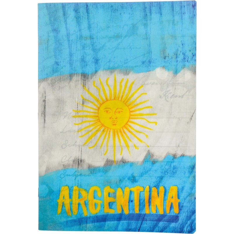 Caiet A5 Matematica, 52 File, 80 g, Coperta Drapel Argentina, Varianta 6