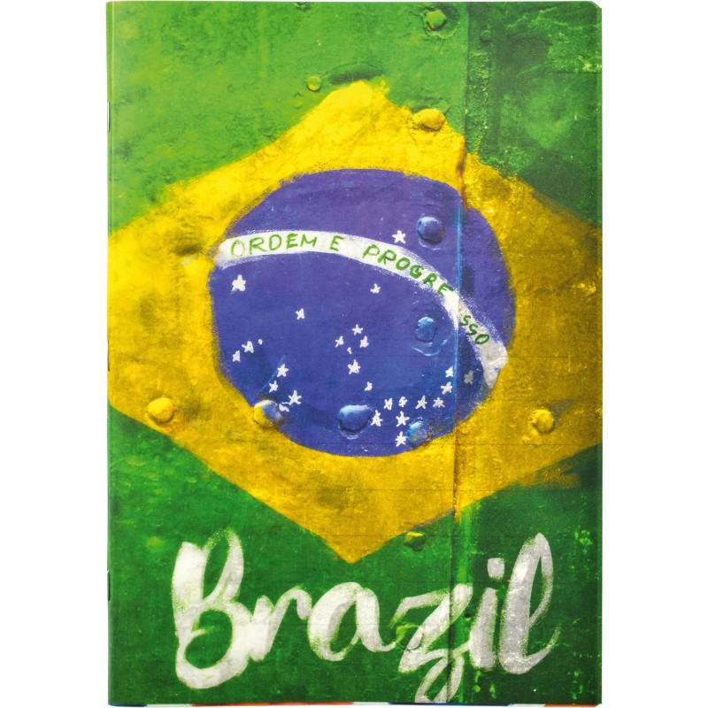 Caiet A5 Matematica, 52 File, 80 g, Coperta Drapel Brazilia, Varianta 5