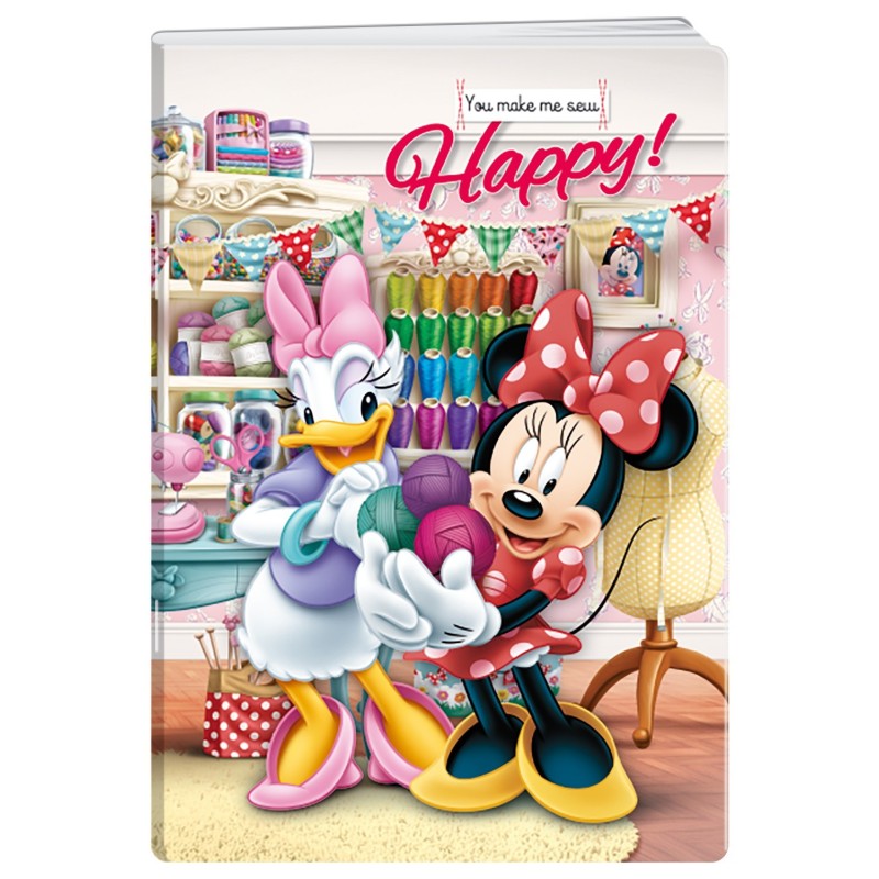 Caiet A5 Matematica, 80 File, 80 g, Coperta Cartonata Minnie, Varianta 7