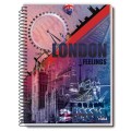 Caiet Dictando, Spira Metal, 200 File, Coperta London Feelings, Varianta 2