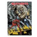Caiet Dictando, Spira Metal, 96 File, Coperta Iron Maiden, Varianta 1