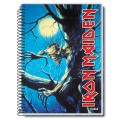 Caiet Dictando, Spira Metal, 96 File, Coperta Iron Maiden, Varianta 3