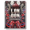 Caiet Dictando, Spira Metal, 96 File, Coperta London Feelings, Varianta 1