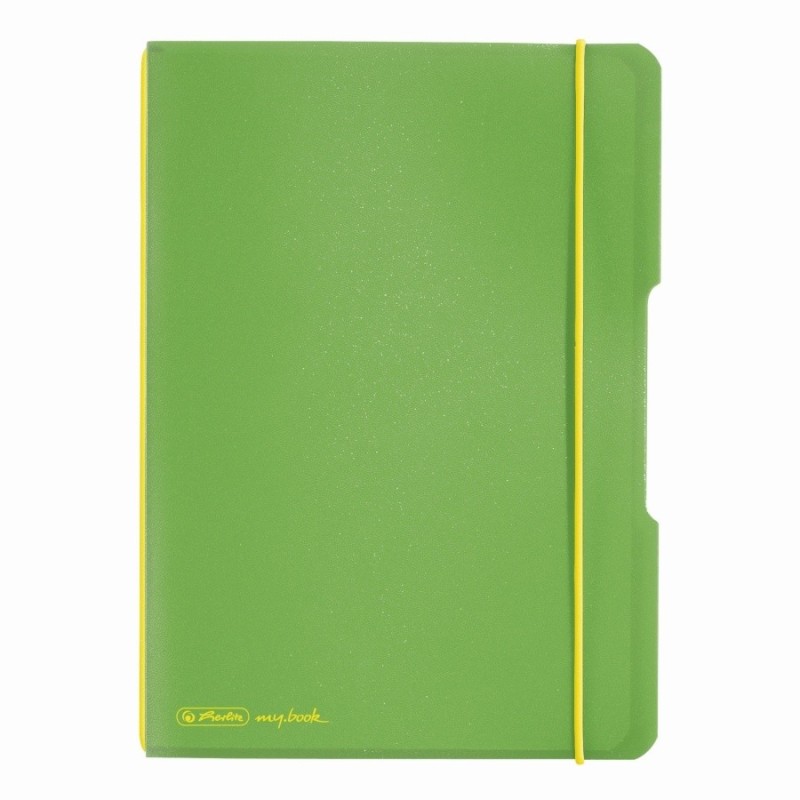 Caiet My Book Flex A5 40 File, Matematica, Verde Deschis Transparent cu Logo Negru